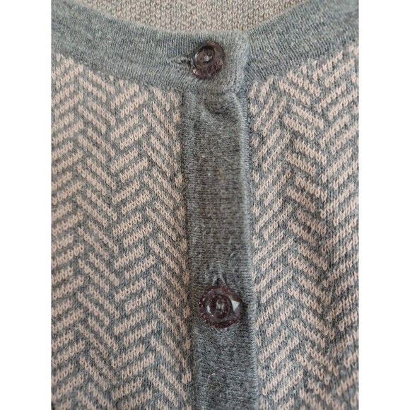 LOFT Gray Cardigan with Floral Embroidery - Picture 3 of 8